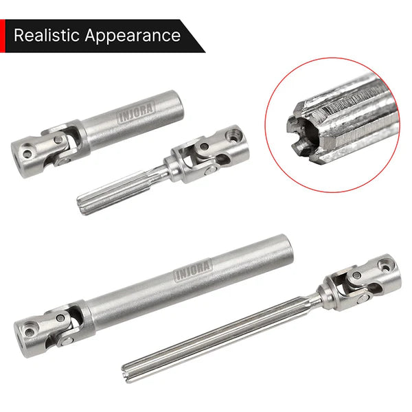 Stainless Steel Drive Shafts D Shape SCX24: Gladiator Power Wagon