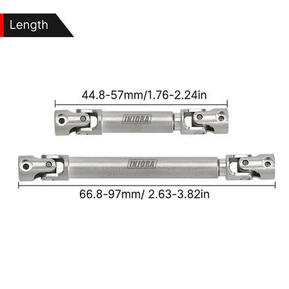 Stainless Steel Drive Shafts D Shape SCX24: Gladiator Power Wagon