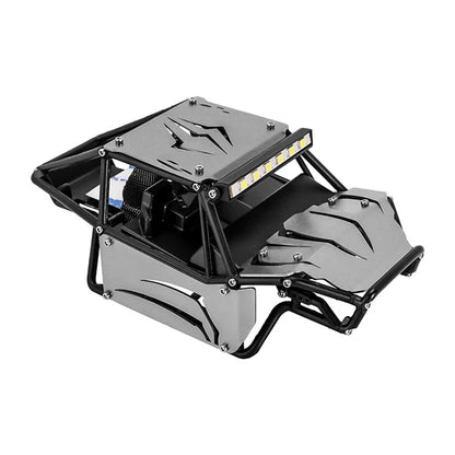 Nylon Rock Buggy Body w/Metal Spider Panels SCX24: Grey