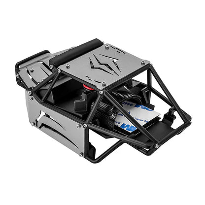 Nylon Rock Buggy Body w/Metal Spider Panels SCX24: Grey