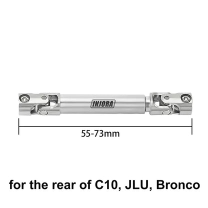 Stainless Steel Drive Shafts D Shape SCX24: C10 Rear