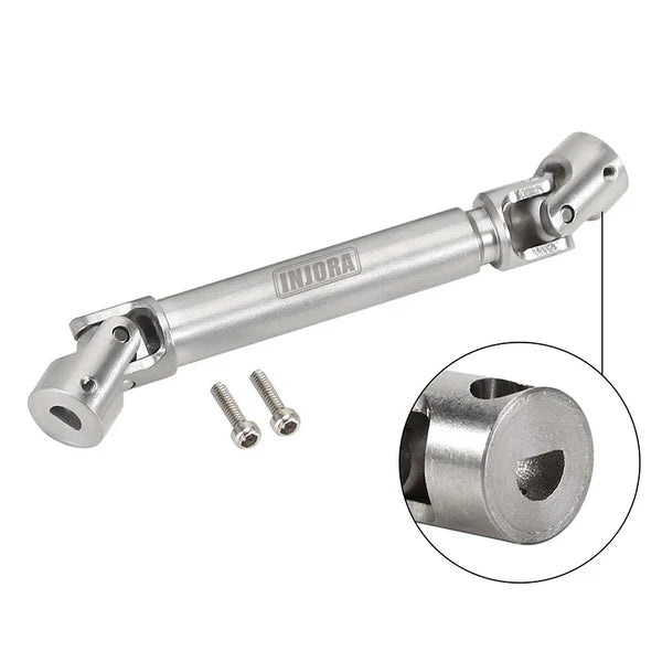 Stainless Steel Drive Shafts D Shape SCX24: C10 Rear