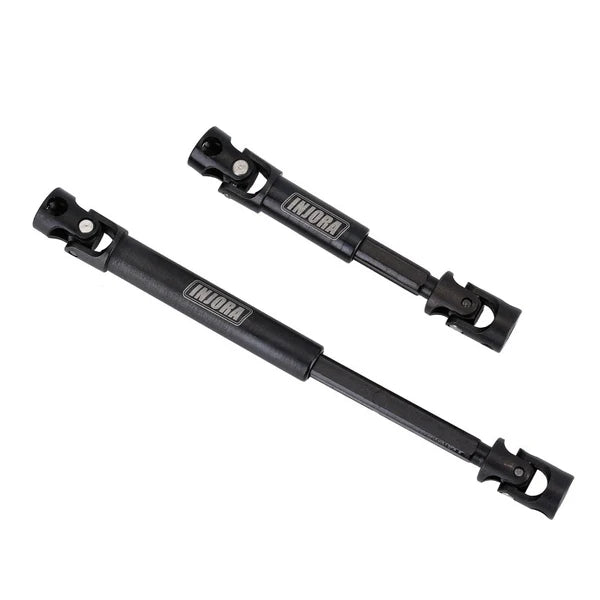 Steel Front Rear Center Drive Shafts SCX24: Black
