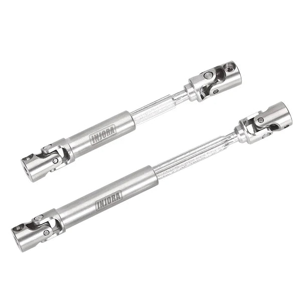 Steel Front Rear Center Drive Shafts SCX24: Silver