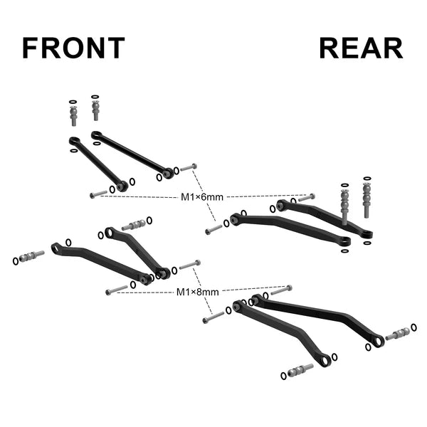 Aluminum High Clearance Links for SCX30