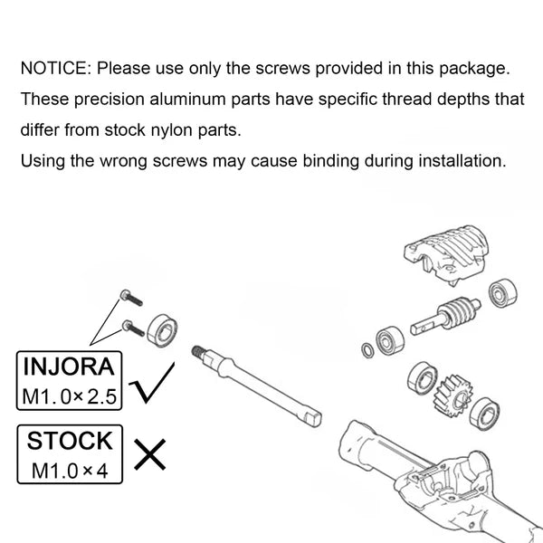 Aluminum Axle Housing Set for SCX30