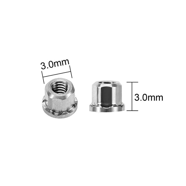Custom M2 3.0 Wheel Nuts for SCX30