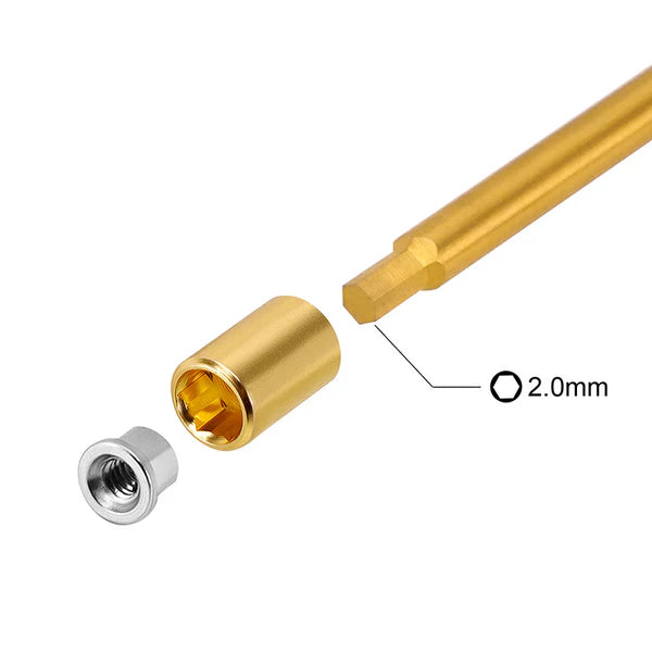 Custom M2 3.0 Wheel Nuts for SCX30