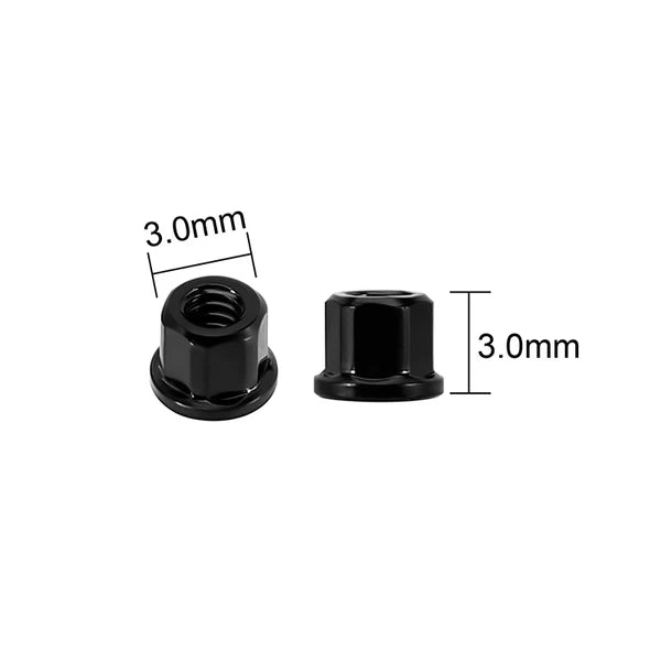 Custom M2 3.0 Wheel Nuts for SCX30
