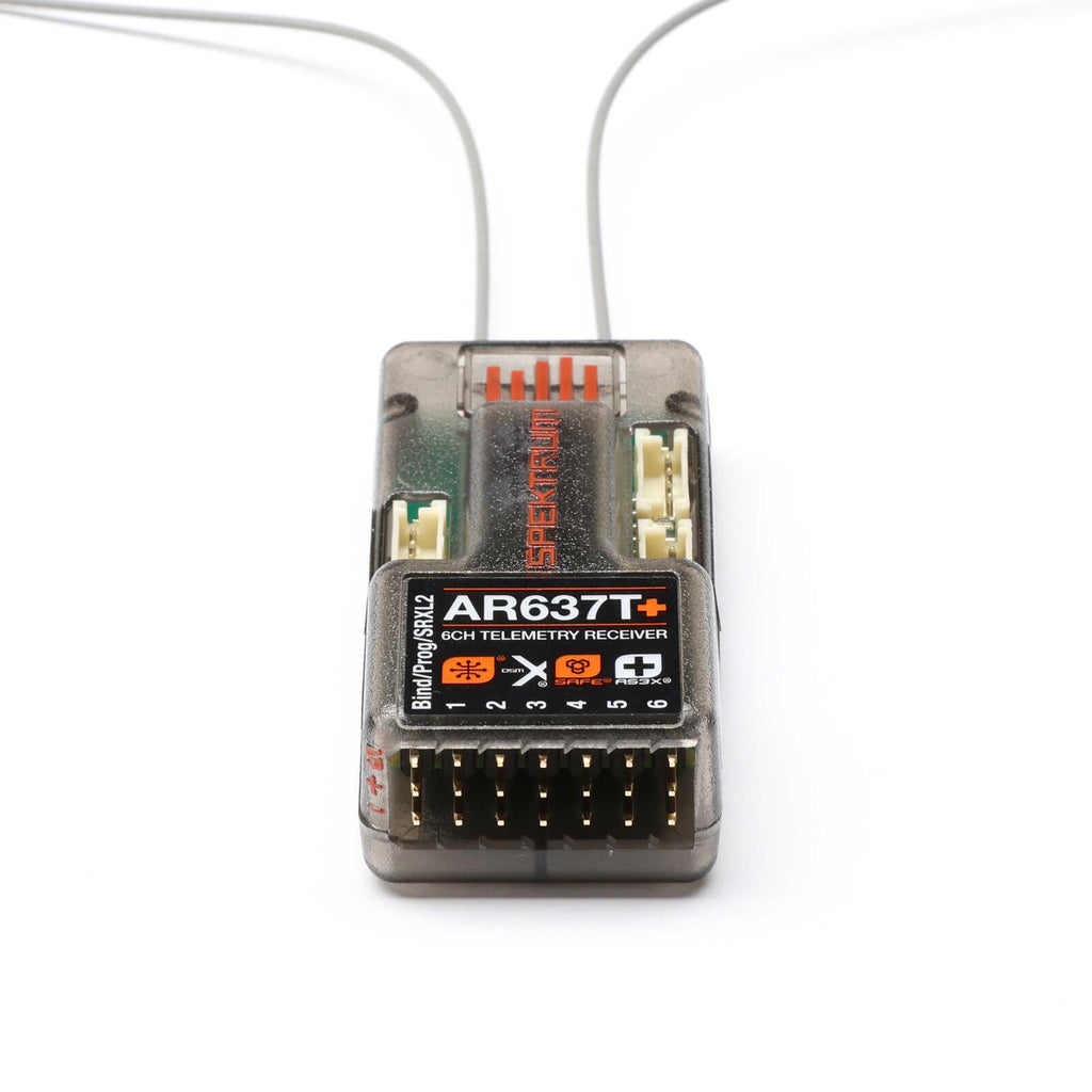 Spektrum AR637T+ DSMX 6-Channel AS3X+ & SAFE Telemetry Receiver (SPM-1032)