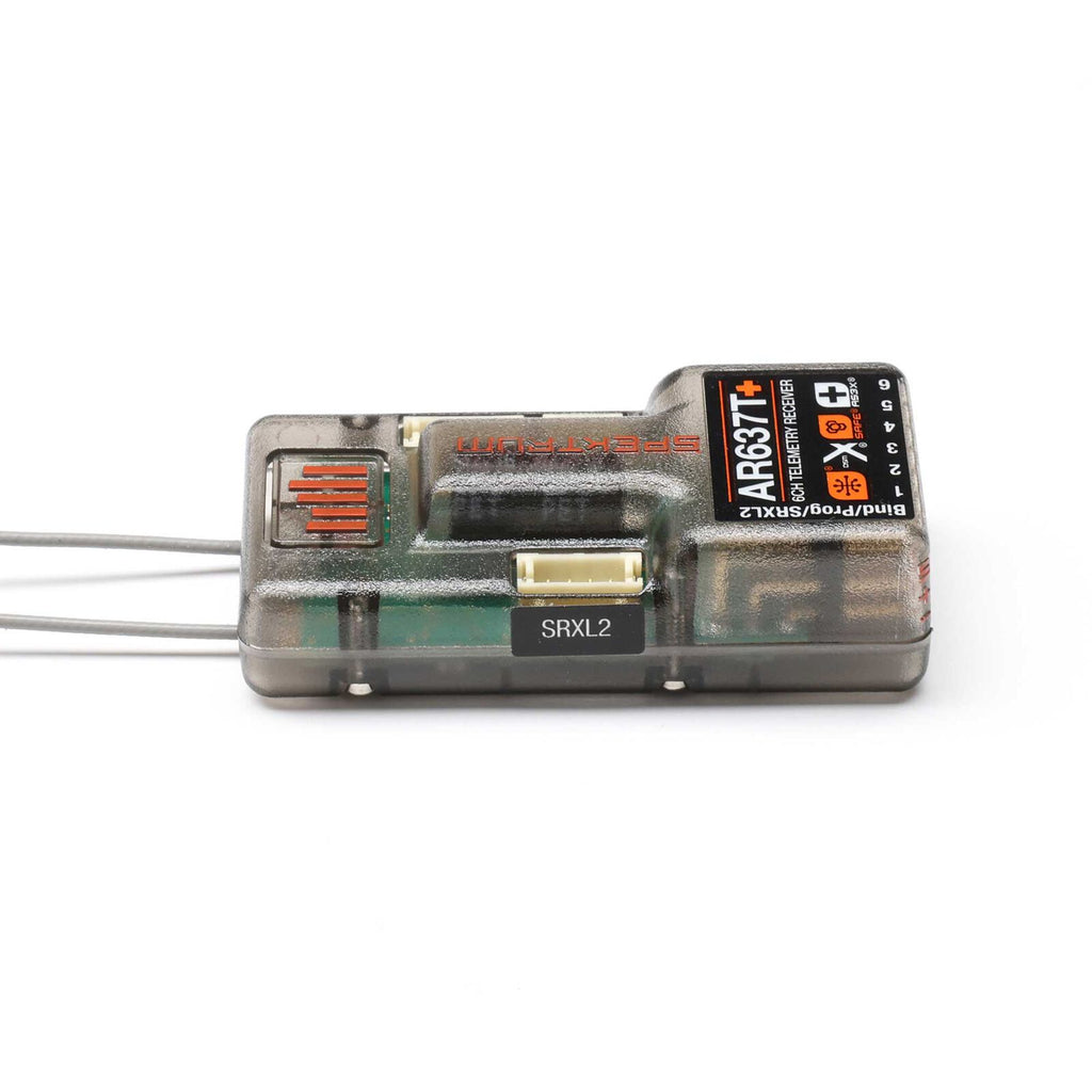 Spektrum AR637T+ DSMX 6-Channel AS3X+ & SAFE Telemetry Receiver (SPM-1032)
