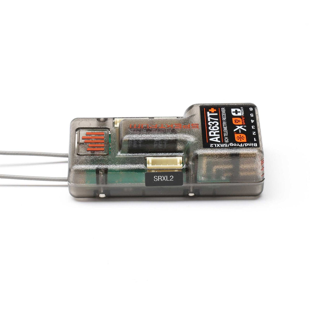 Spektrum AR637T+ DSMX 6-Channel AS3X+ & SAFE Telemetry Receiver (SPM-1032)