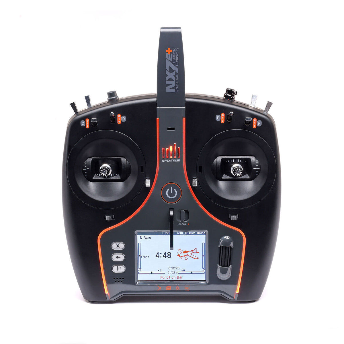 NX7e+ 14 Channel DSMX Transmitter Only: Black Edition
