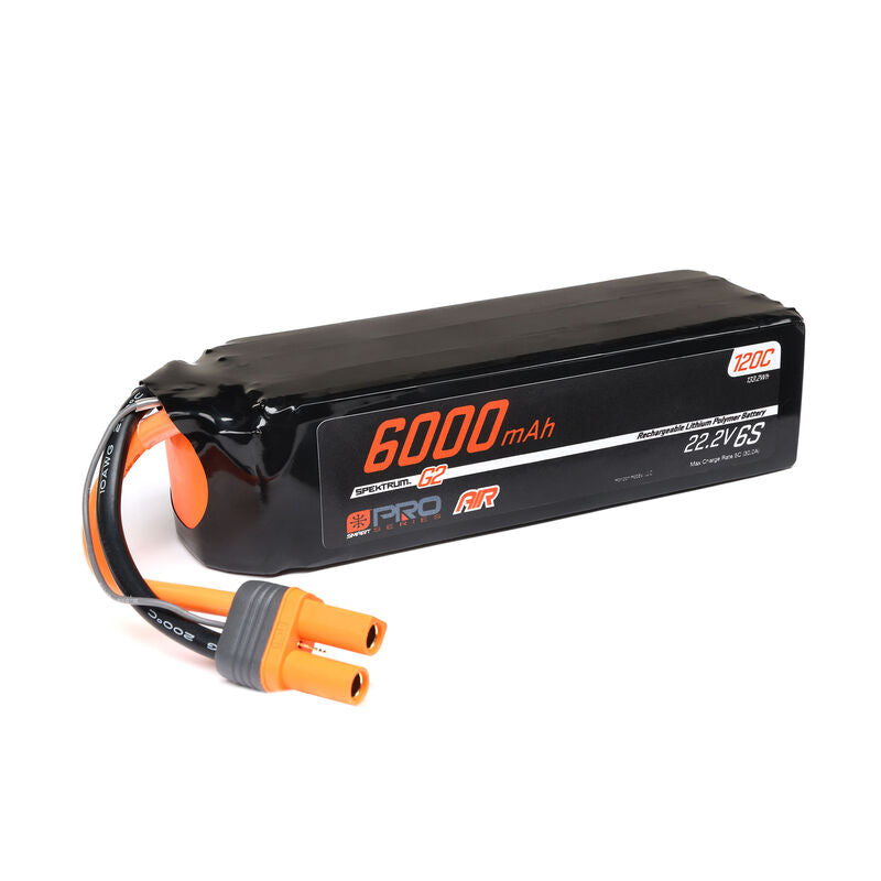 6 Cell 6000mAh 22.2V 120C  Smart Pro Series G2 LiPo: IC5