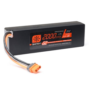 Spektrum 3 cell 2000mAh 11.1v Smart G2 LiPo Battery: IC2 (SPMX203S30H2)