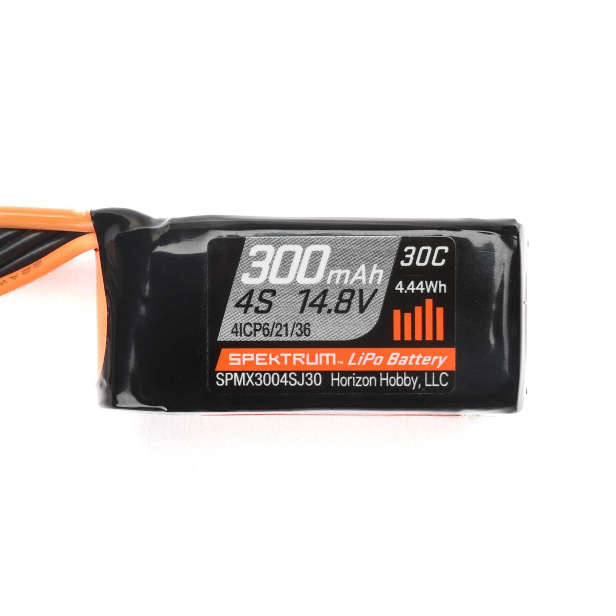 4 Cell 300mAh 14.8V 30C LiPo: JST