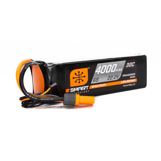 6 Cell 4000mAh 22.2V 30C G1 Smart LiPo Battery, IC5