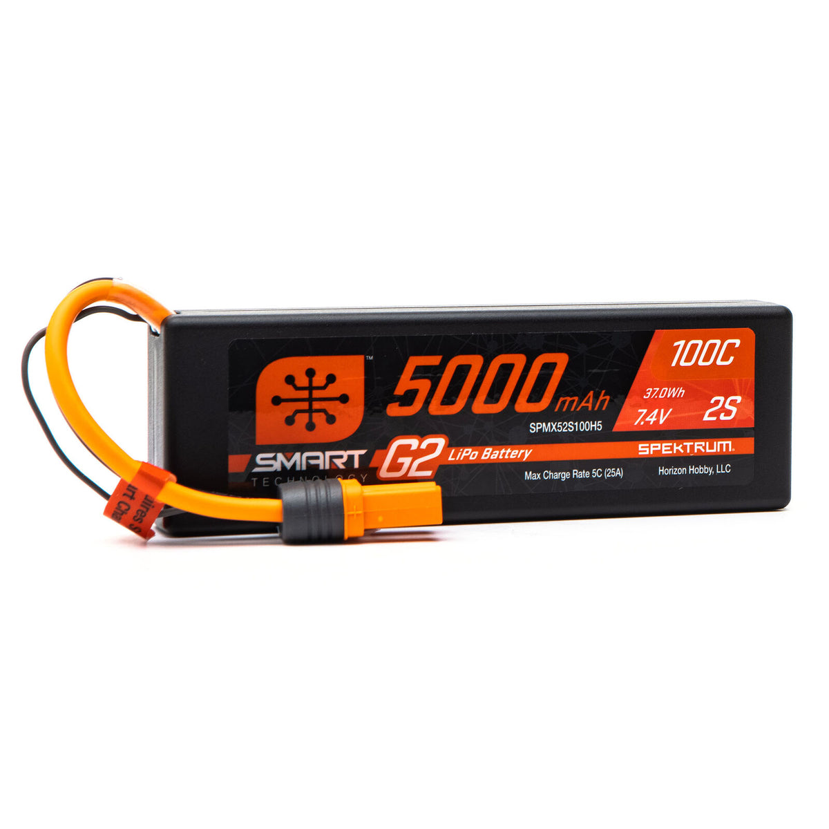 2 Cell 5000mAh 7.4V 100C Smart G2 LiPo: IC5