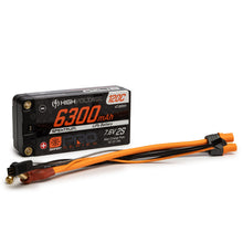 Load image into Gallery viewer, 2 Cell 6300mAh 7.6V 120C Smart Pro Race HV LiPo: 5mm Tubes
