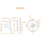 Avian 6362-200Kv Outrunner Brushless Motor