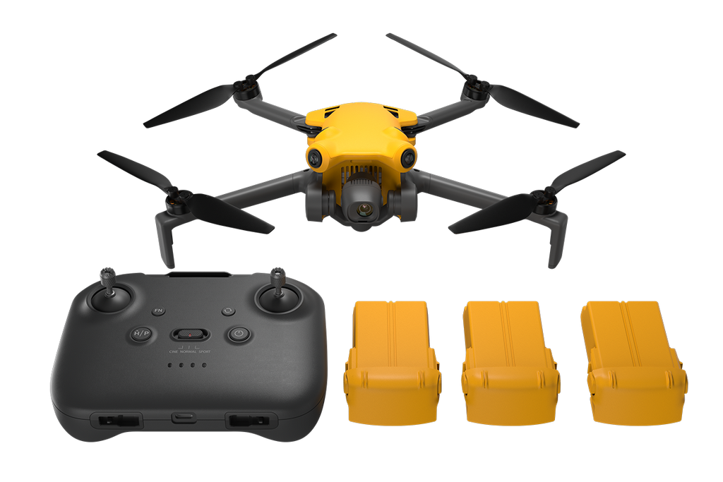 Skyrover X1 Fly More Combo Yellow CP.MA.00000951.01, drone with standard remote, three batteries, charging hub and bag
