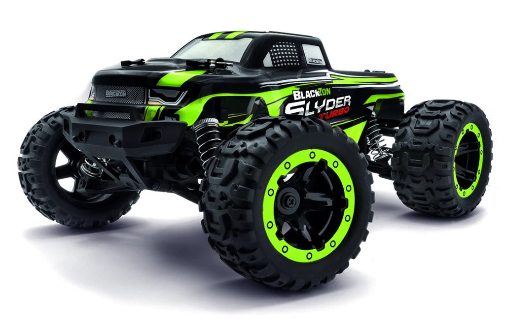 BlackZon 1/16th Slyder MT Turbo 4WD Electric Monster Truck - RTR - Green / Black (BZN540208)