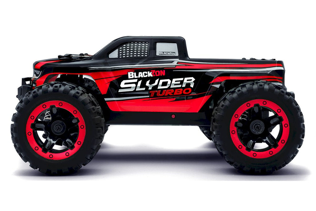 BlackZon 1/16th Slyder MT Turbo 4WD Electric Monster Truck - RTR - Red / Black (BZN540211)