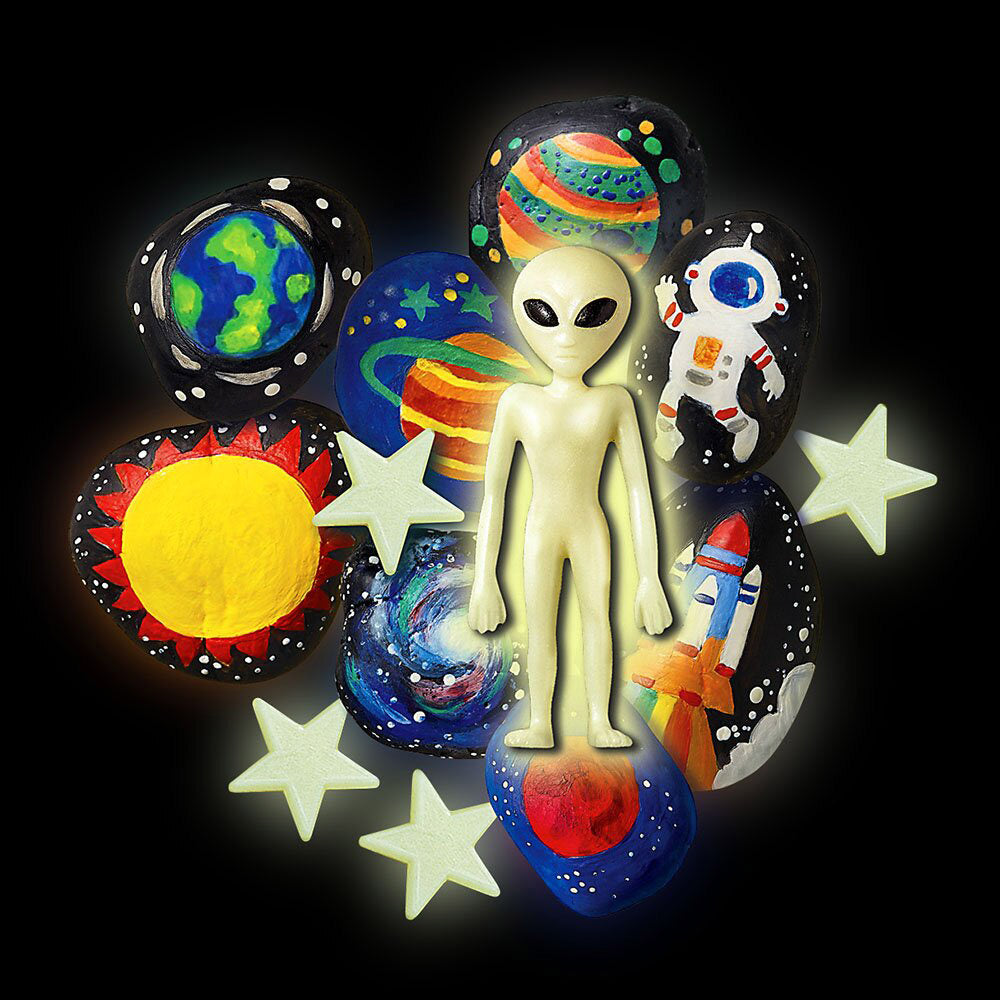 Glow In The Dark/Space Rock Painting