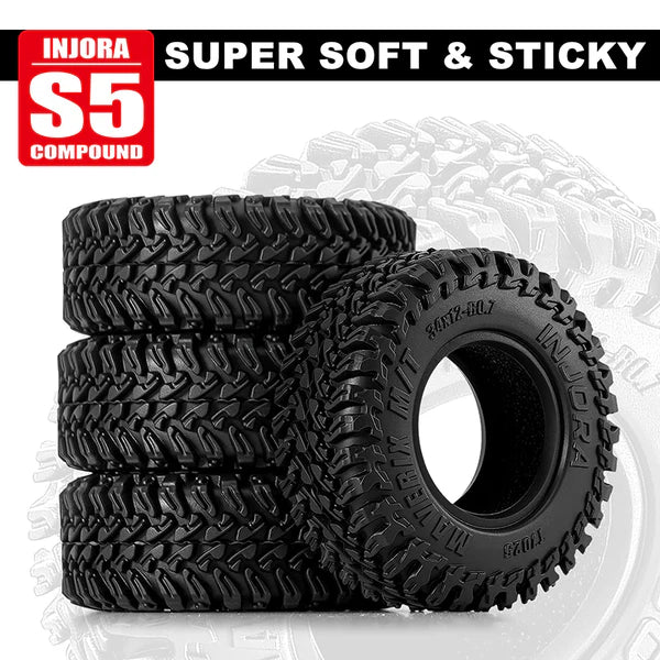 0.7" 34*12mm Maverix M/T Tires SCX30 (T7025) (4)