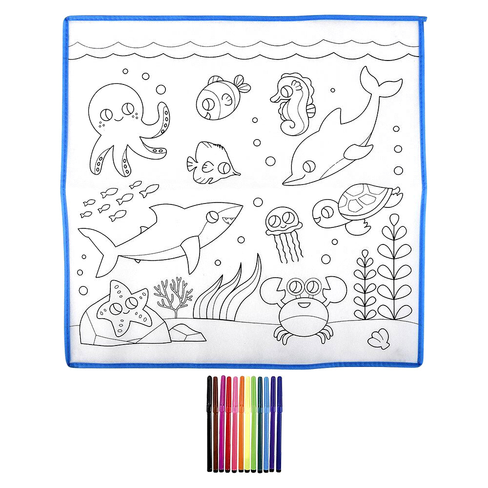 Aquatic Washable Doodle Mat 19.5"