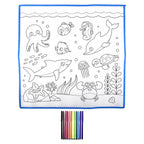 Aquatic Washable Doodle Mat 19.5"