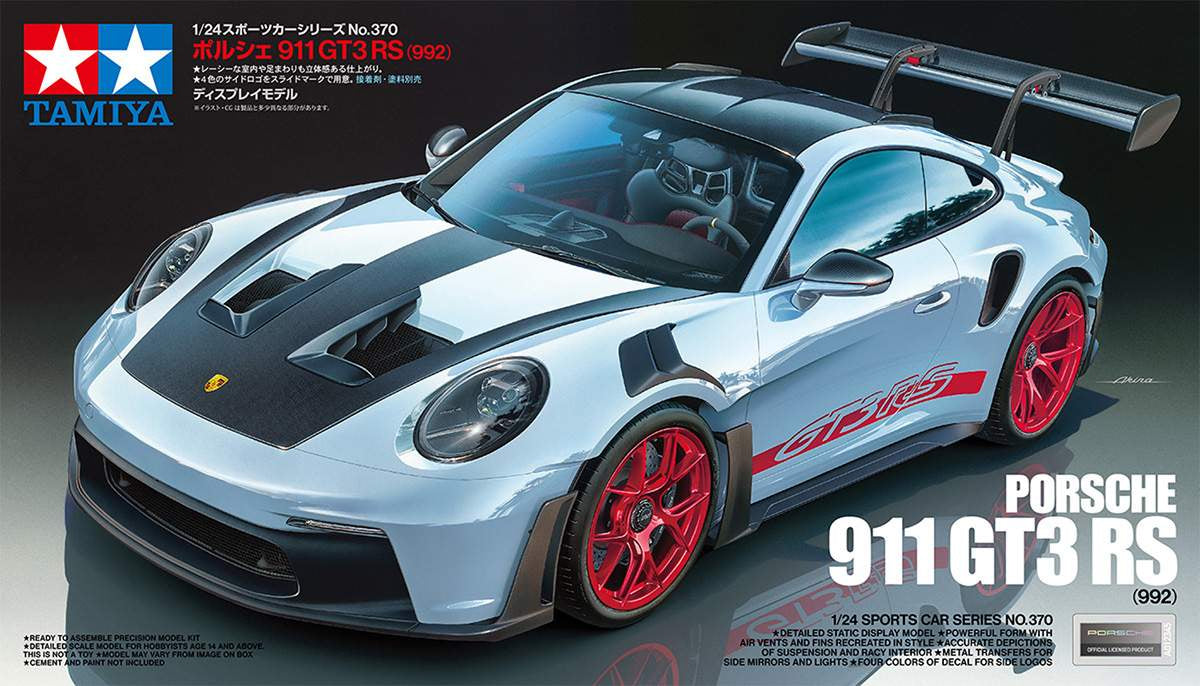 1/24 Porsche 911 GT3 RS (992) Plastic Model