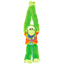 Load image into Gallery viewer, 17&quot; Hanging Ape Plush with Tie-Dye Shirt

