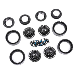 Traxxas TRX-4M 1" Black Aluminum Beadlock Wheels (4) (9881-BLK)