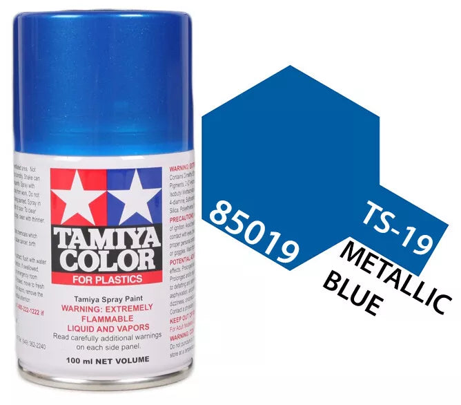 Tamiya TS-19 Metallic Blue Lacquer Spray Paint, 100ml product photo