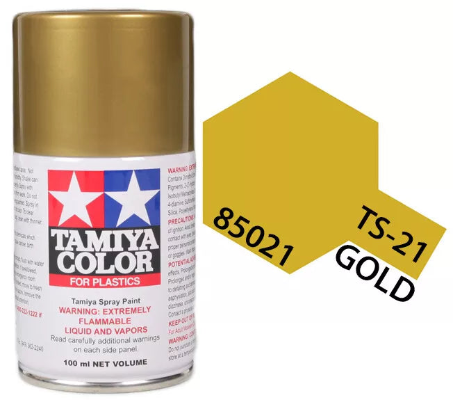 Tamiya TS-21 Gold Lacquer Spray Paint, 100ml product photo