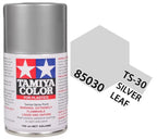 Tamiya TS-30 Silver Leaf Lacquer Spray Paint, 100ml product photo