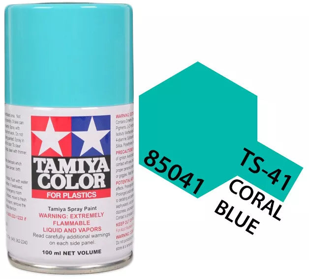 Tamiya TS-41 Coral Blue Lacquer Spray Paint, 100ml product photo