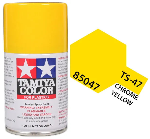 Tamiya TS-47 Chrome Yellow Lacquer Spray Paint, 100ml product photo