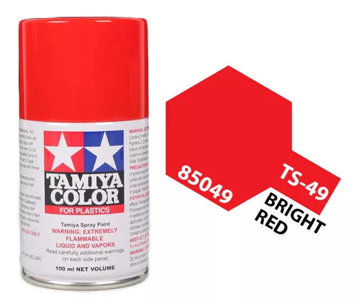 Tamiya TS-49 Bright Red Lacquer Spray Paint, 100ml product photo