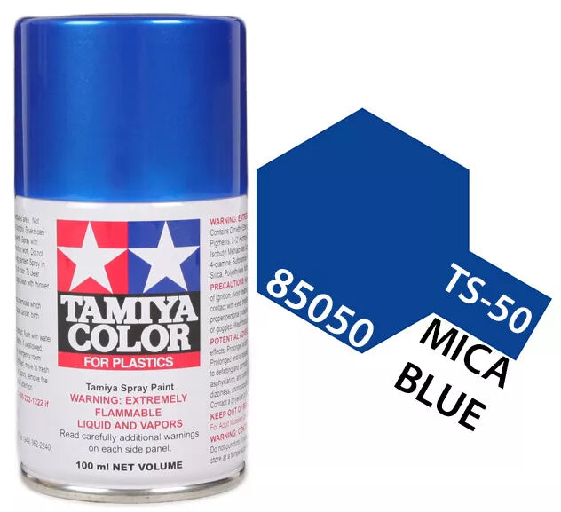 Tamiya TS-50 Blue Mica Lacquer Spray Paint, 100ml product photo
