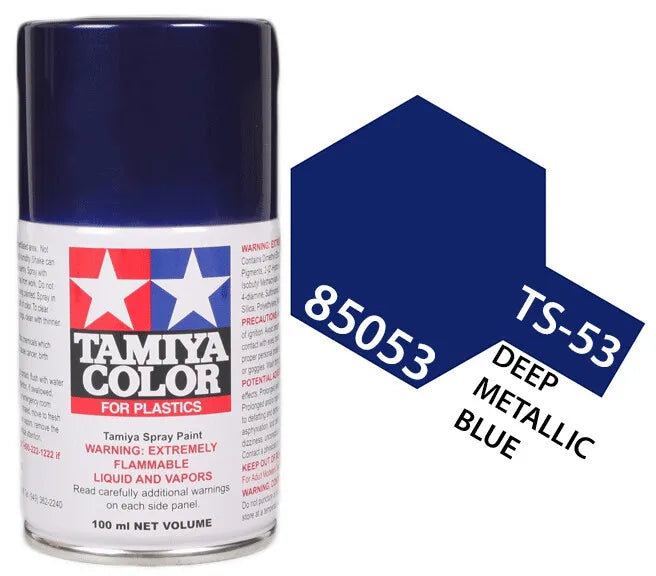 Tamiya TS-53 Deep Metallic Blue Lacquer Spray Paint, 100ml product photo
