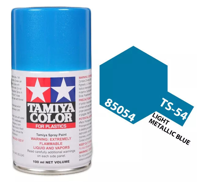Tamiya TS-54 Light Metallic Blue Lacquer Spray Paint, 100ml product photo