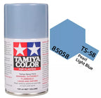 Tamiya TS-58 Light Pearl Blue Lacquer Spray Paint, 100ml product photo