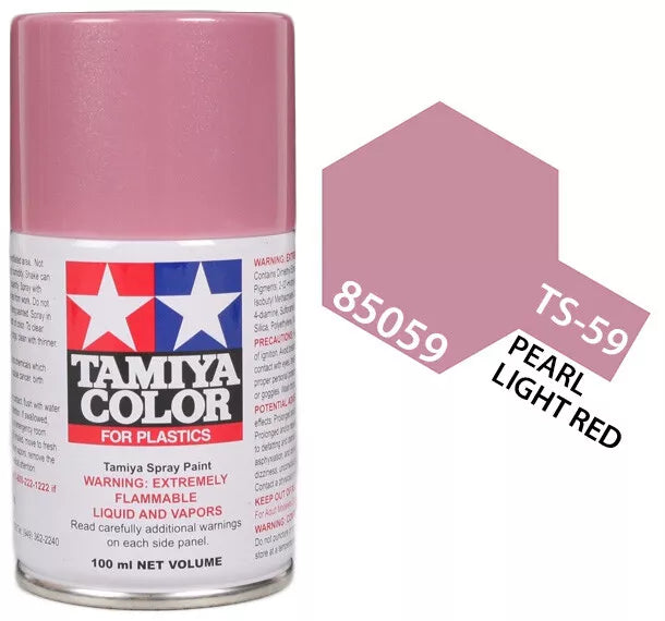 Tamiya TS-59 Light Pearl Red Lacquer Spray Paint, 100ml product photo
