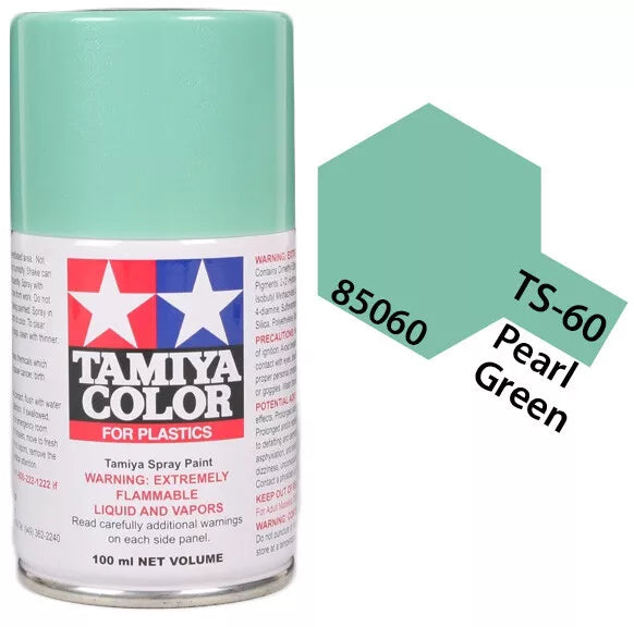 Tamiya TS-60 Pearl Green Lacquer Spray Paint, 100ml product photo