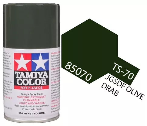 Tamiya TS-70 Olive Drab Lacquer Spray Paint, 100ml product photo