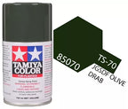 Tamiya TS-70 Olive Drab Lacquer Spray Paint, 100ml product photo