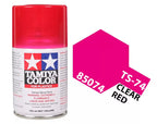 Tamiya TS-74 Clear Red Lacquer Spray Paint, 100ml product photo