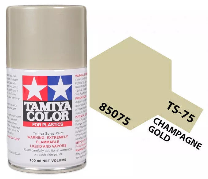 Tamiya TS-75 Champagne Gold Lacquer Spray Paint, 100ml product photo